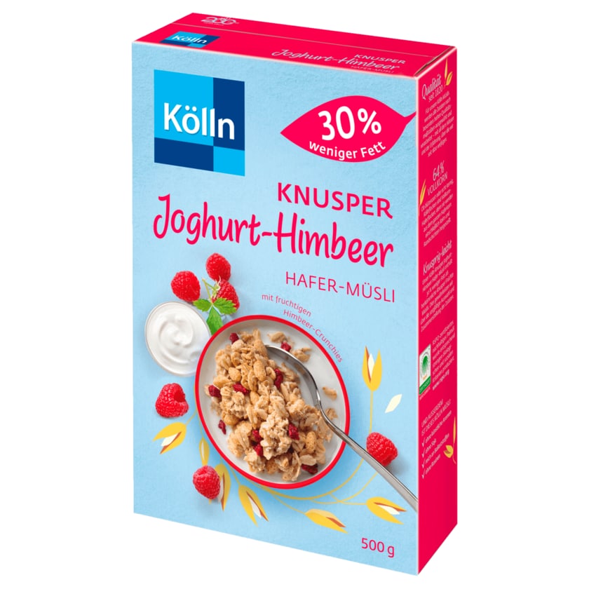 Kölln Müsli Knusper-Joghurt-Himbeer 30% weniger Fett 500g
